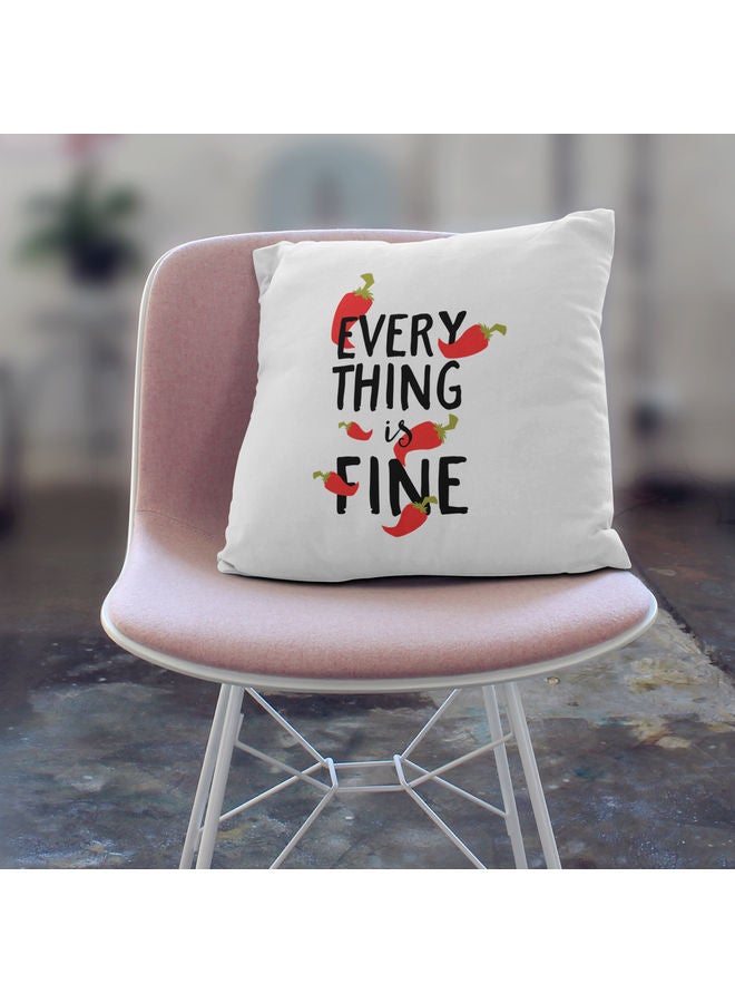Spicy Decorative Throw Pillow White - Image 3