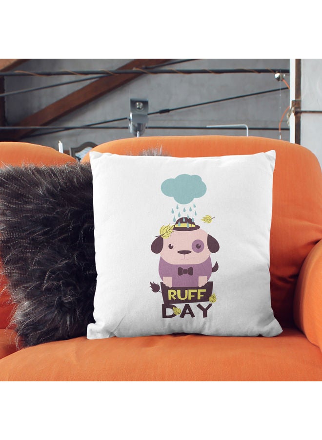 Ruff Day Decorative Throw Pillow White - Image 2
