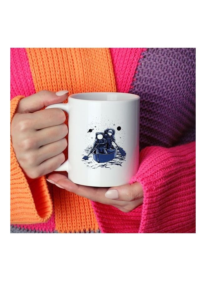Astronaught Coffee Mug White/Blue - Image 1