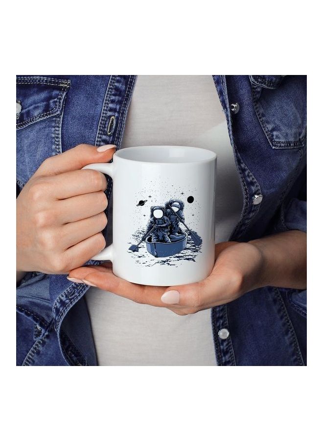 Astronaught Coffee Mug White/Blue - Image 2
