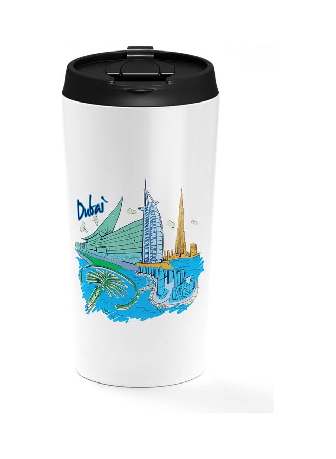 Dubai Design Tumbler With Lid Multicolour - Image 1