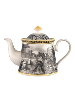 Villeroy & Boch 15-Piece Audun Ferme Tea Set White/Black/Gold  - Image 2