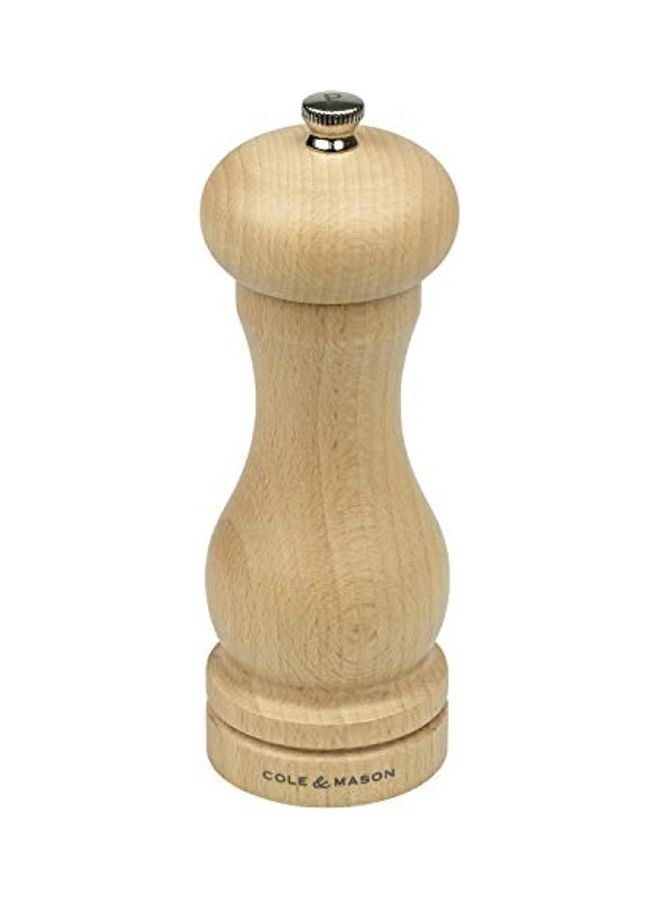 COLE & MASON Capstan Pepper Mill Beech Beige