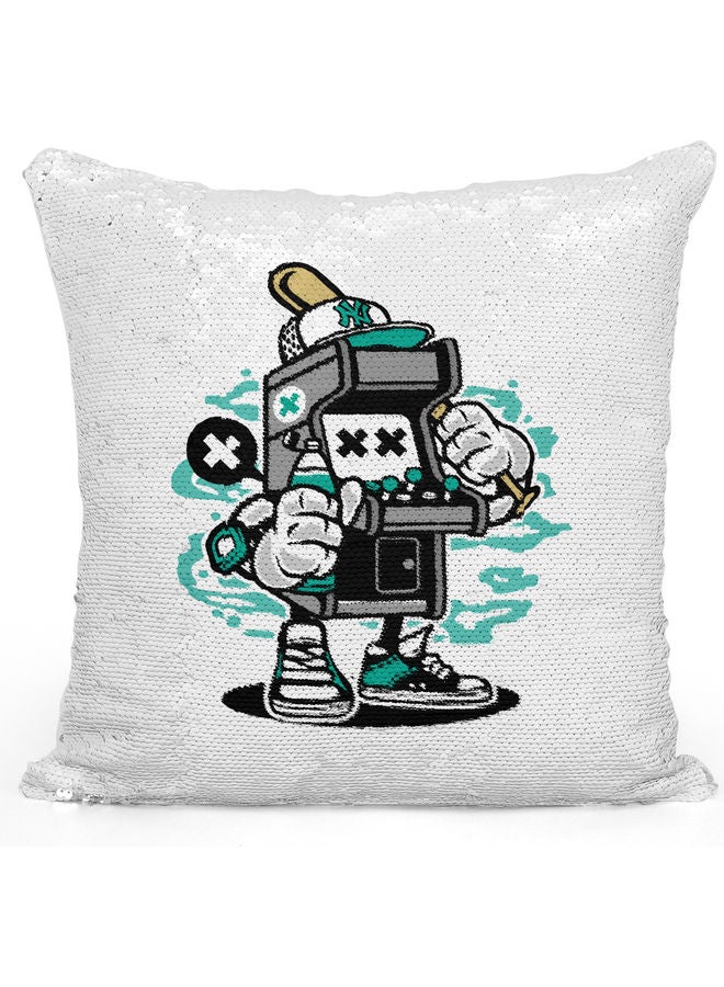 Arcade Machine Sequin Decorative Pillow Multicolour - Image 1