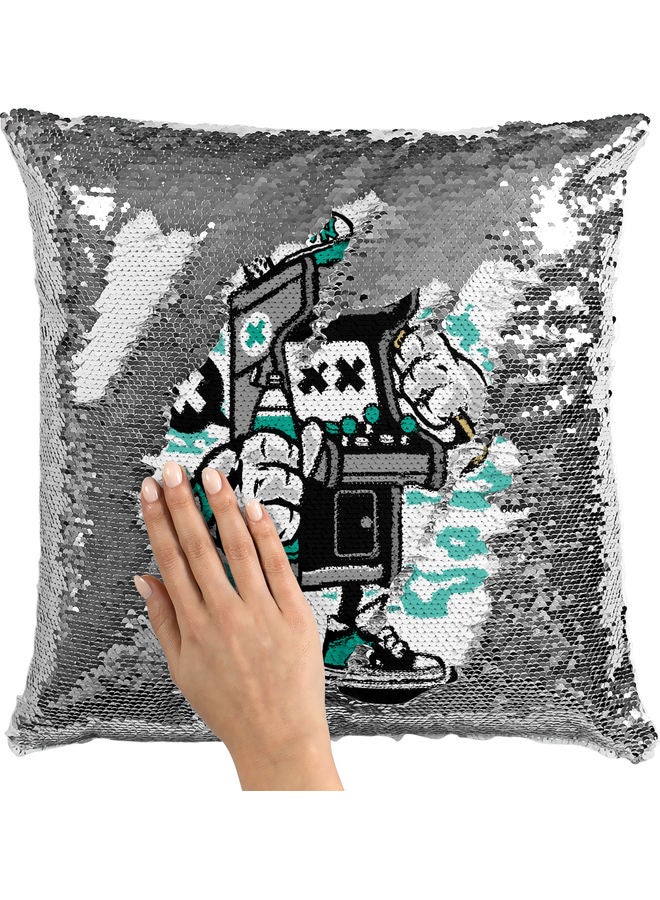 Arcade Machine Sequin Decorative Pillow Multicolour - Image 2