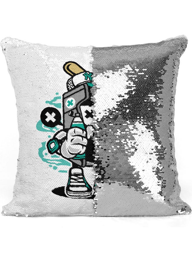 Arcade Machine Sequin Decorative Pillow Multicolour - Image 3