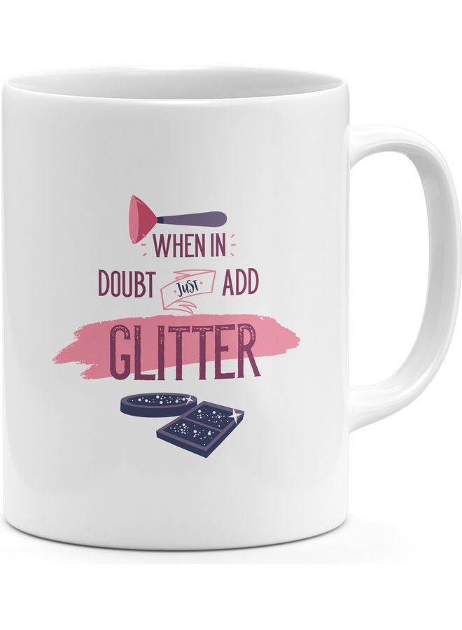 مج قهوة بتصميم مطبوع عليه عبارة "When In Doubt" متعدد الألوان - Image 1