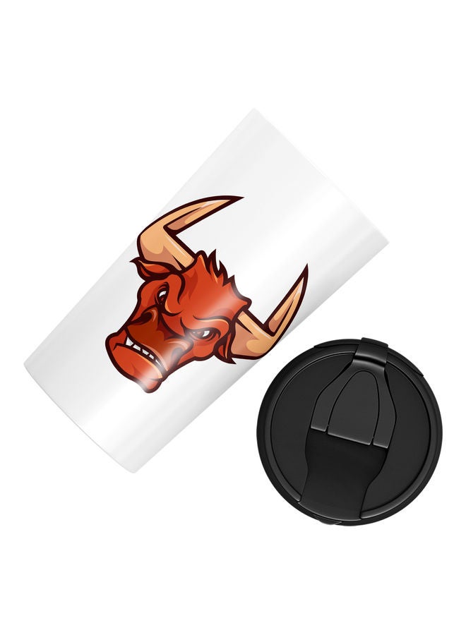 Generic - Angry Red Bull Design Double Walled Tumbler Multicolour - Image 1