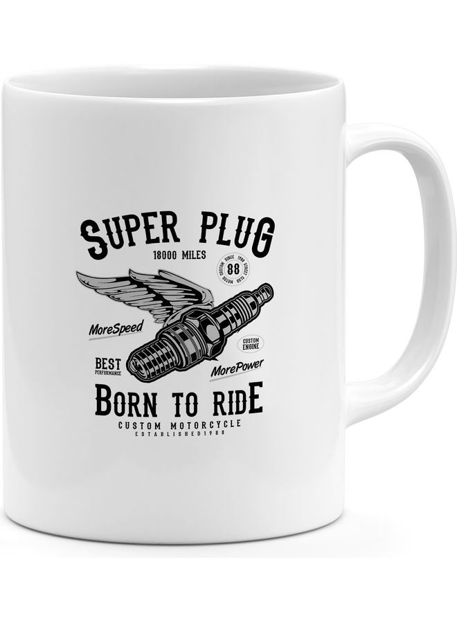 Spark Plug Design Coffee Mug White - Image 1
