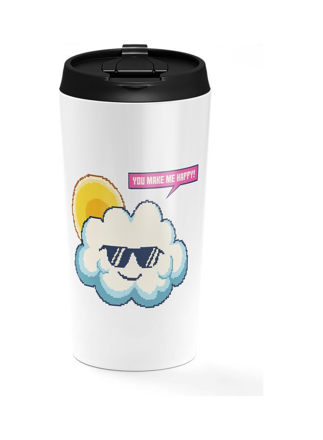 Clouds Funny Stainless Steel Tumbler Multicolour - Image 1