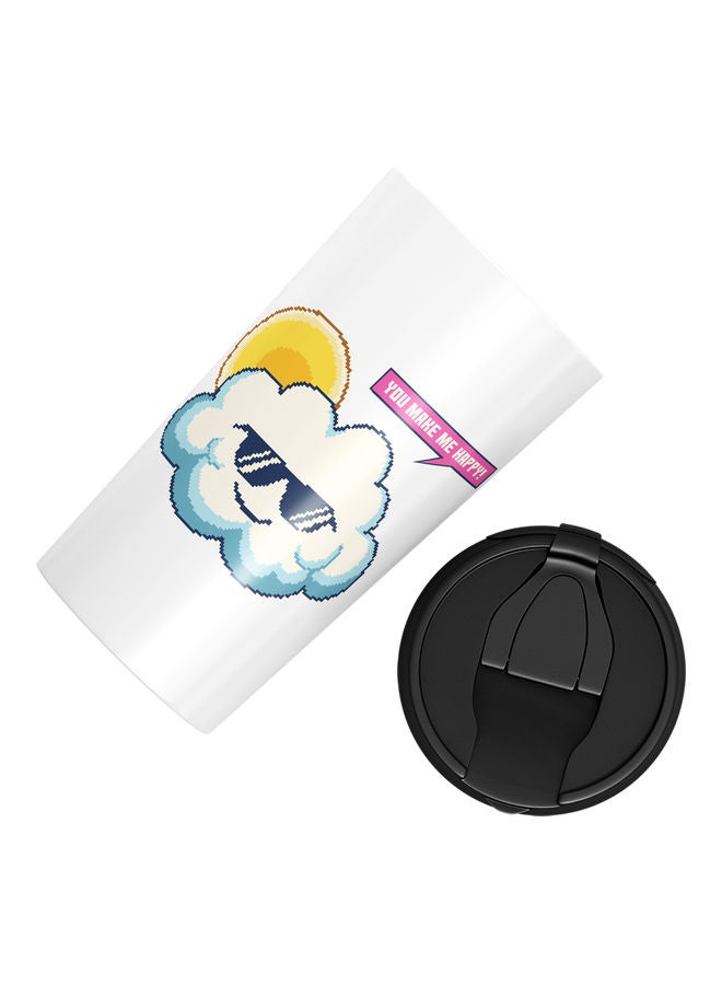 Clouds Funny Stainless Steel Tumbler Multicolour - Image 3