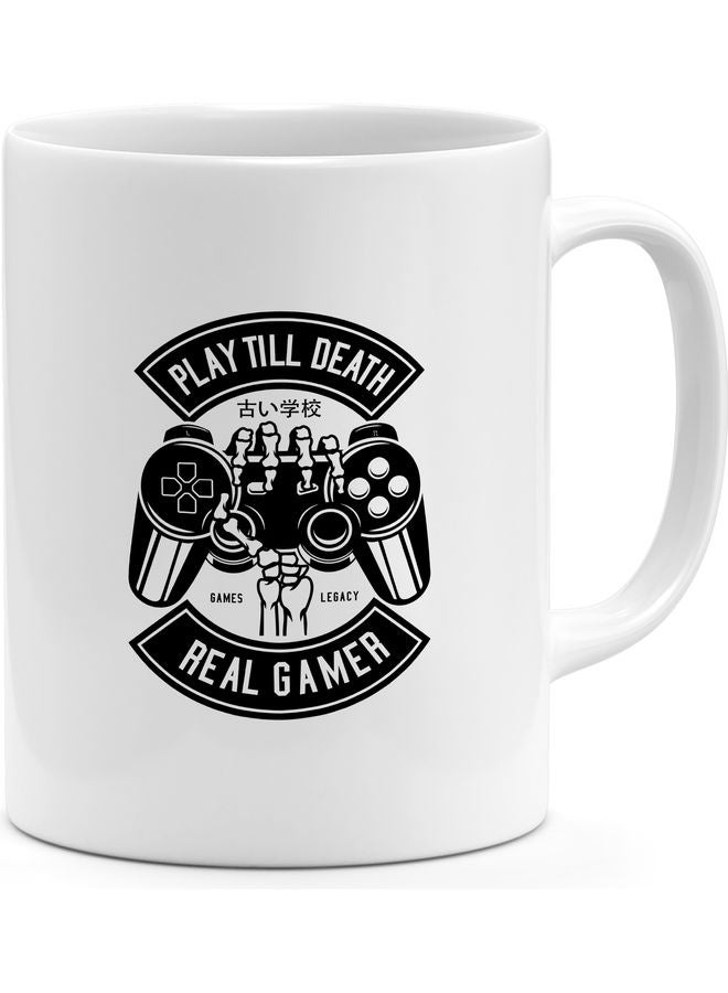 Real Gamer Design Coffee Mug White  - Image 1