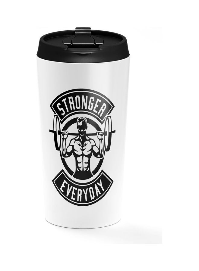 Stronger Everyday Design Stainless Steel Tumbler White/Black - Image 1