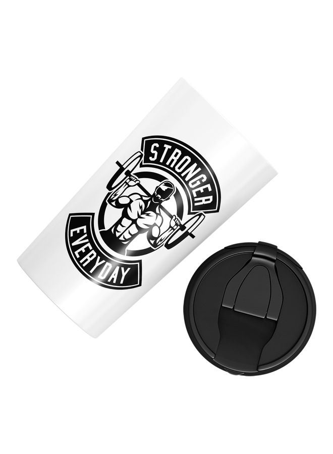 Stronger Everyday Design Stainless Steel Tumbler White/Black - Image 3