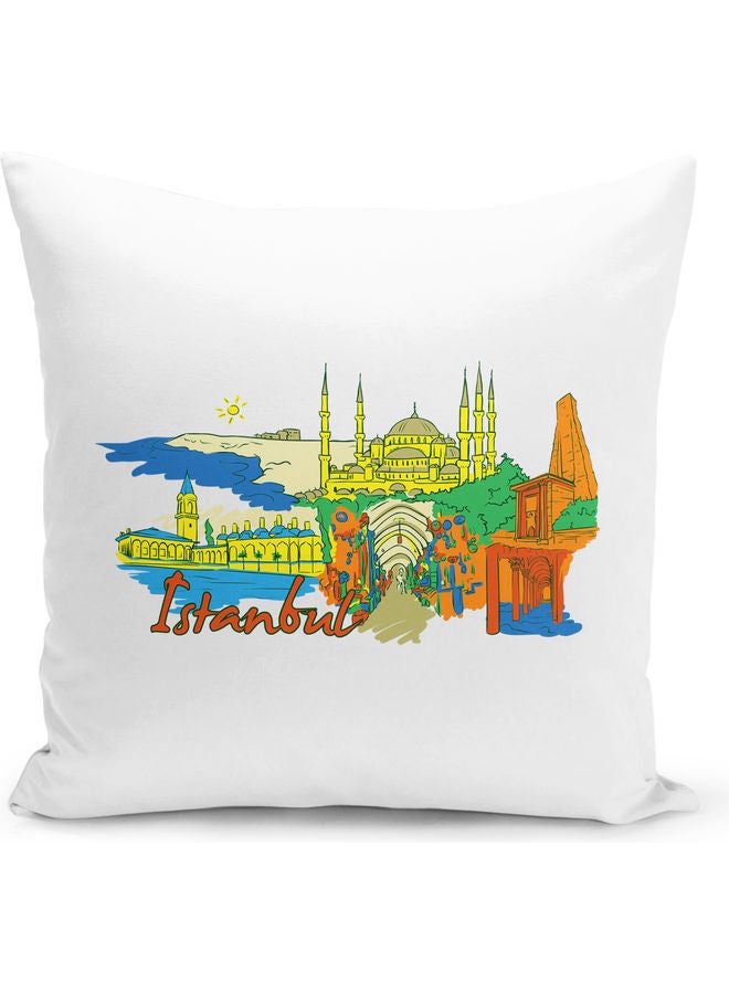 Turkey Themed Decorative Throw Pillow Multicolour - Image 1