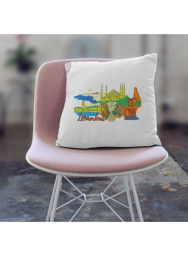 Turkey Themed Decorative Throw Pillow Multicolour - Image 3