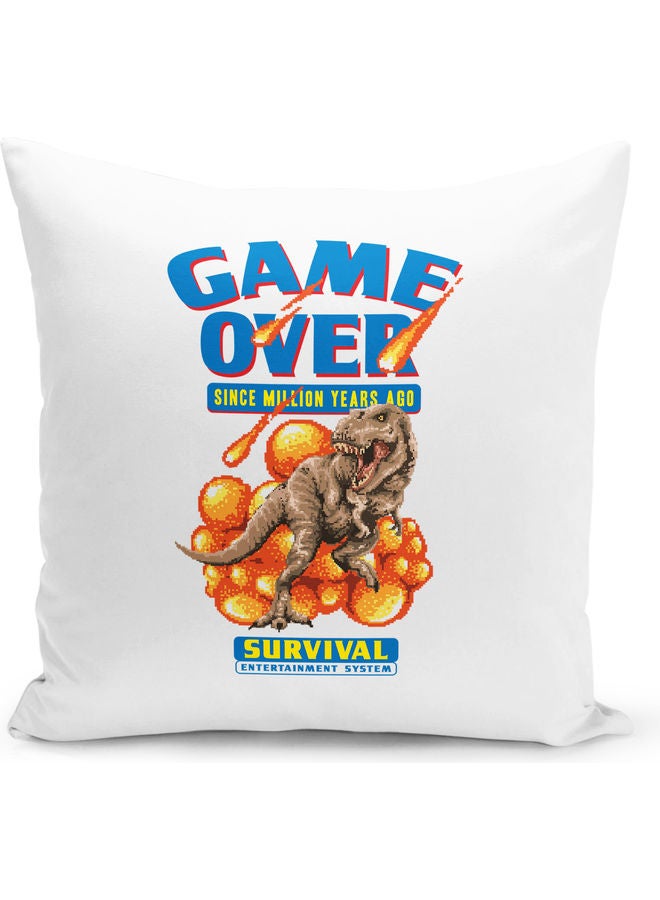 وسادة زينة بتصميم عبارة "Game Over" متعدد الألوان - Image 1