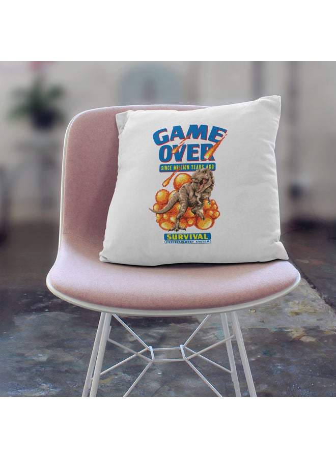 وسادة زينة بتصميم عبارة "Game Over" متعدد الألوان - Image 2