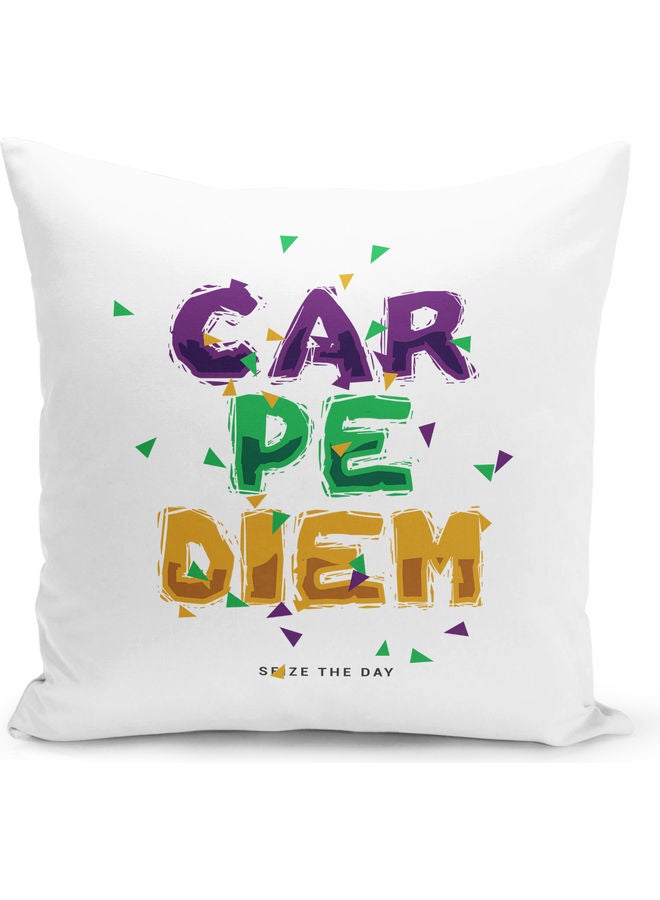 Seize The Day Print Decorative Pillow Multicolour - Image 1