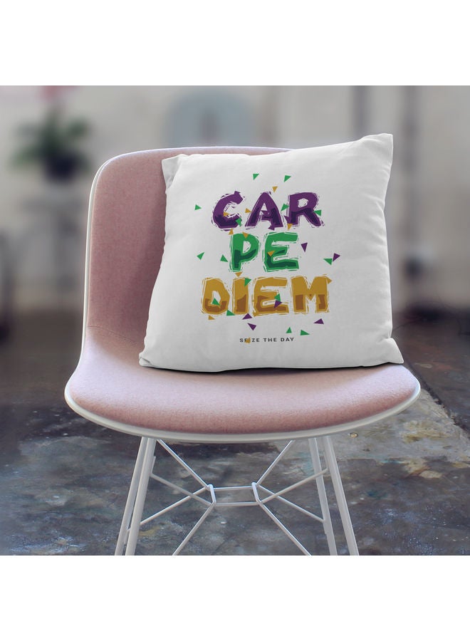 Seize The Day Print Decorative Pillow Multicolour - Image 2
