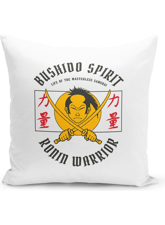 وسادة زينة مطبوع عليها عبارة "Bushido Spirit" متعدد الألوان - Image 1