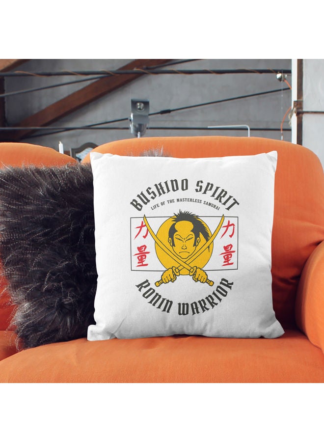 وسادة زينة مطبوع عليها عبارة "Bushido Spirit" متعدد الألوان - Image 2