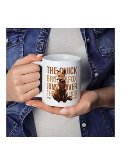Generic Fox Quote Print Coffee Mug White  - Image 3