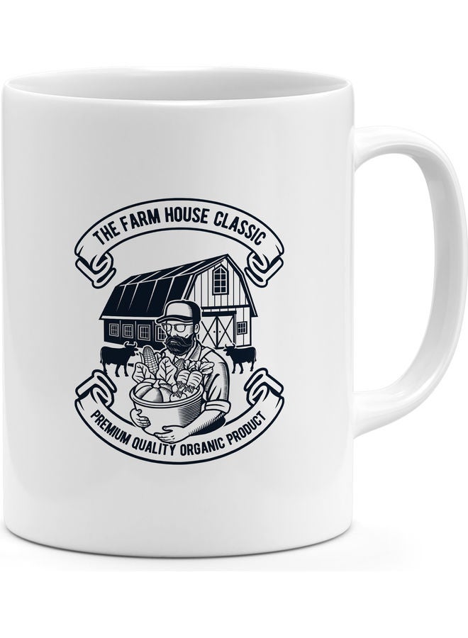Organic Farming Design Coffee Mug White/Black - Image 1