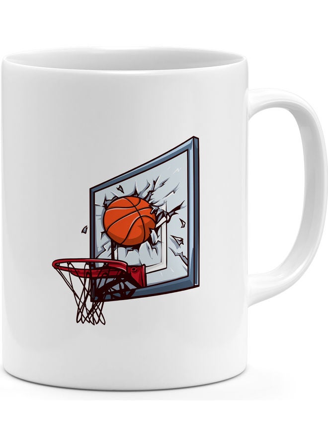 Basket Ball Dunk Coffee Mug Multicolour - Image 1