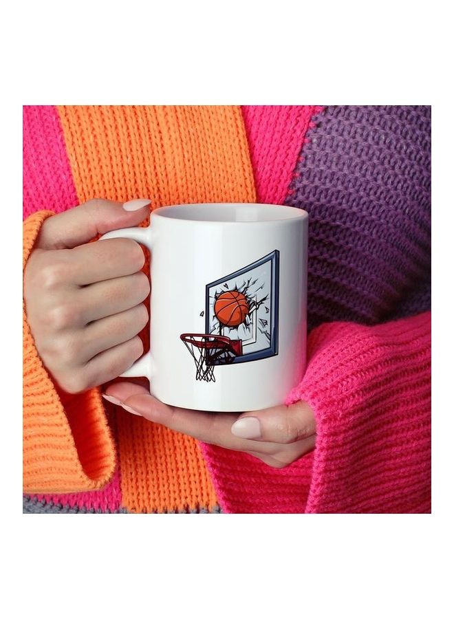 Basket Ball Dunk Coffee Mug Multicolour - Image 2