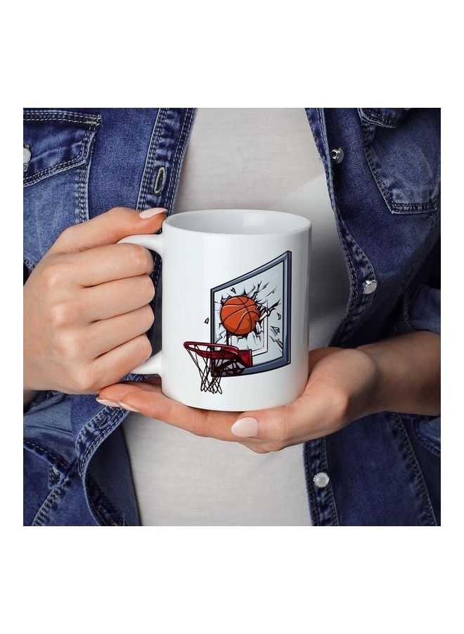 Basket Ball Dunk Coffee Mug Multicolour - Image 3