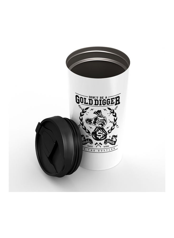 Gold Digger Stainless Steel Tumbler White/Black - Image 2