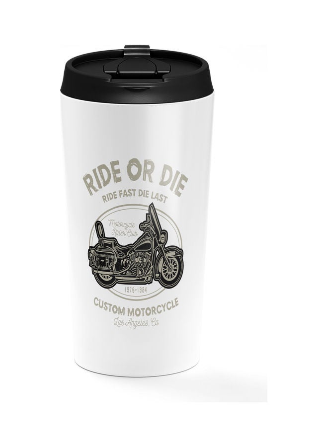كوب من الستانلس ستيل مطبوع بعبارة "Ride Or Die" متعدد الألوان - Image 1