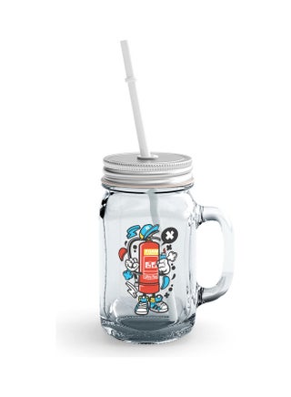 Funny Fire Extinguisher Design Glass Jar Multicolour - v1626705230/N49286972A_1
