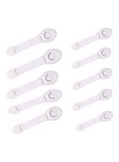XiuWoo 10-Piece Lengthened Safety Child Lock White  - Image 1