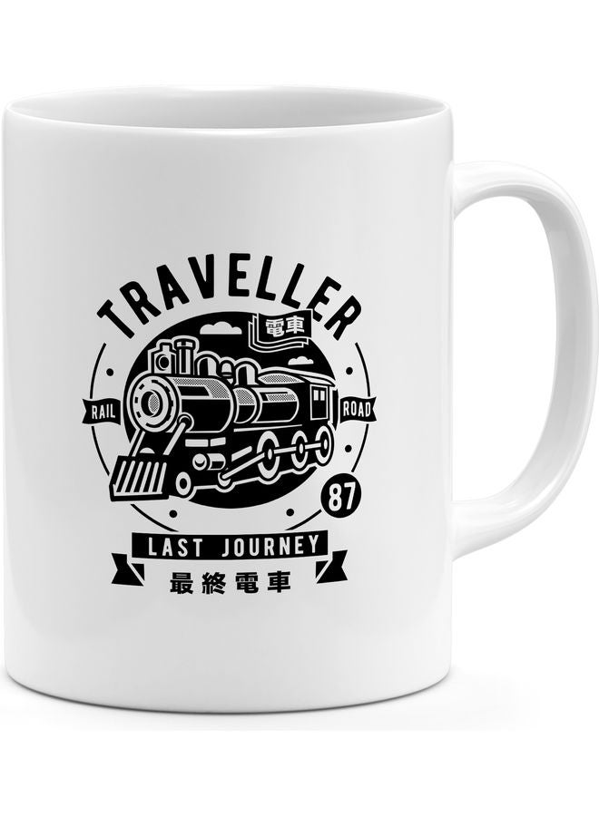 Traveller The Last Journey Coffee Mug White/Black - Image 1