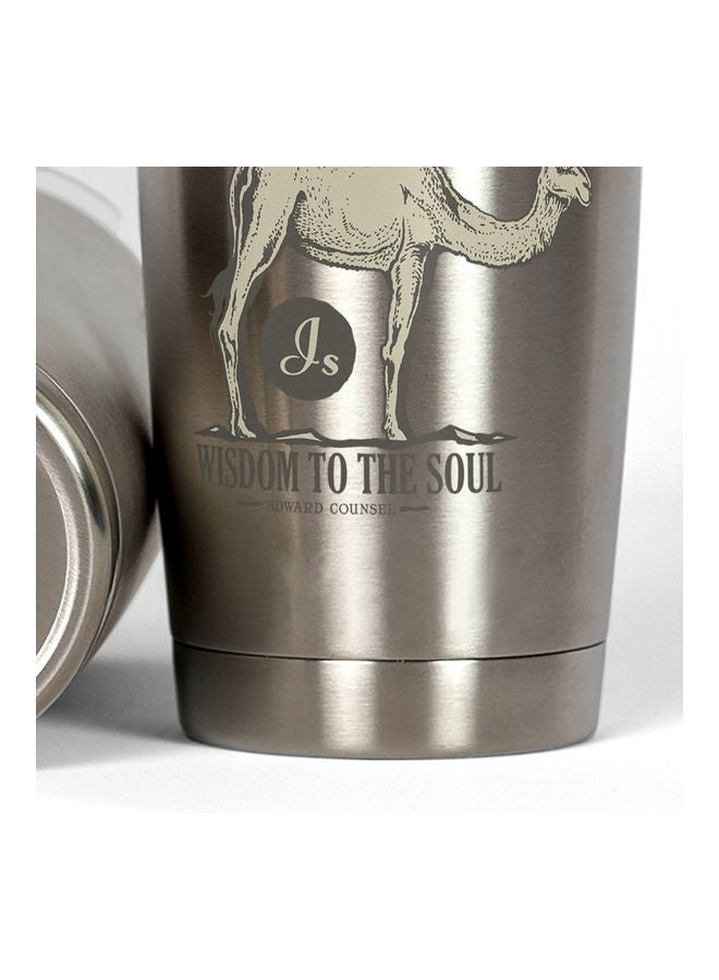Desert Quote Stainless Steel Tumbler With Lid Multicolour - Image 3