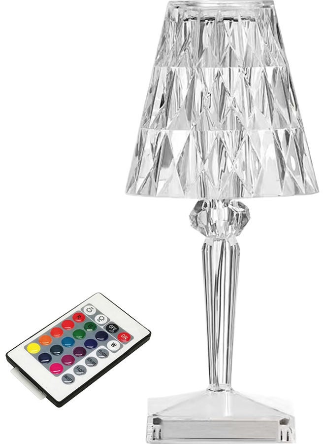 USB Acrylic Diamond Table Lamp With Remote Control Multicolour - Image 1
