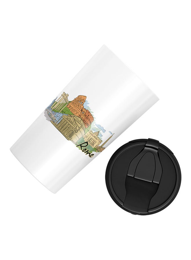 كوب بتصميم روما مع غطاء متعدد الألوان - Image 3