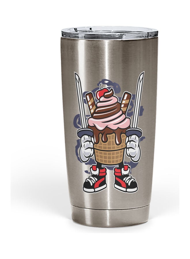 Cupcake Stainless Steel Tumbler With Lid Multicolour - Image 1