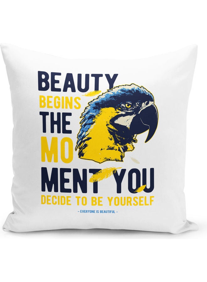 Be Yourself Quote Decorative Pillow Multicolour - Image 1