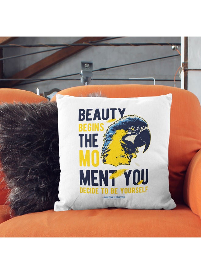 Be Yourself Quote Decorative Pillow Multicolour - Image 2