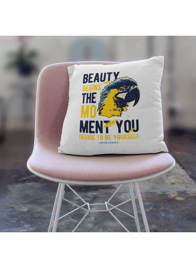 Be Yourself Quote Decorative Pillow Multicolour - Image 3