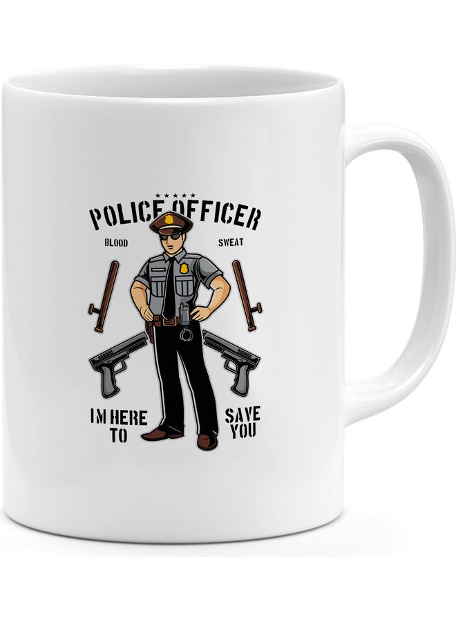 Police Officer Gift Coffee Mug Multicolour - Image 1