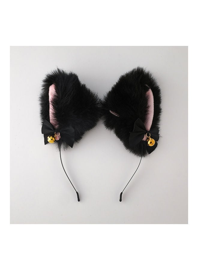 MissTiara Cat Ears Headband Black/Gold  - Image 2