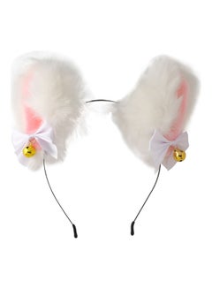 MissTiara Cat Ears Headband White/Gold  - Image 1
