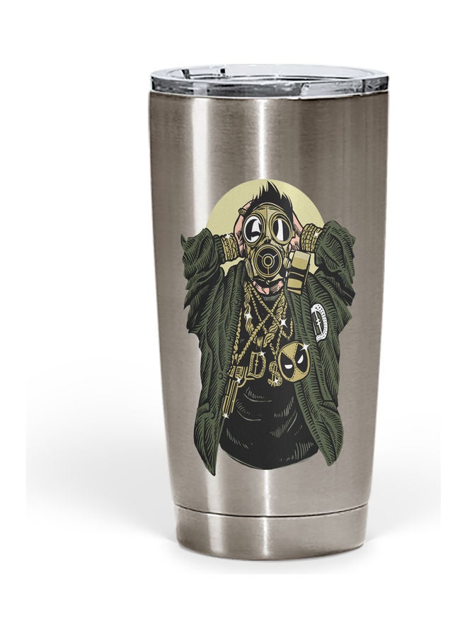 Cool Dead Pool Mask Stainless Steel Tumbler With Lid Multicolour - Image 1