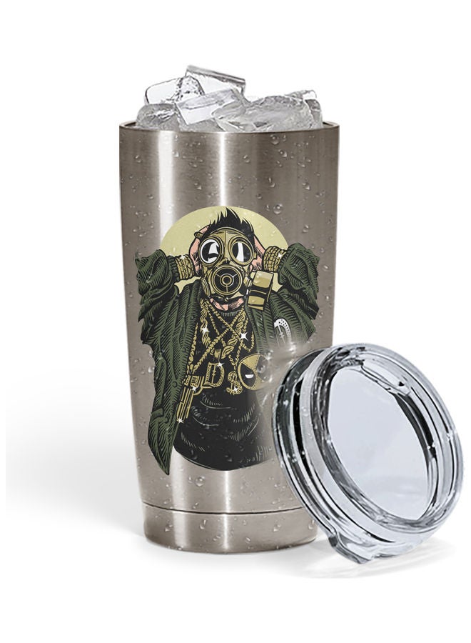 Cool Dead Pool Mask Stainless Steel Tumbler With Lid Multicolour - Image 2