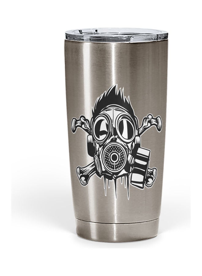 Gas Mask Design Stainless Steel Tumbler With Lid Multicolour - Image 1