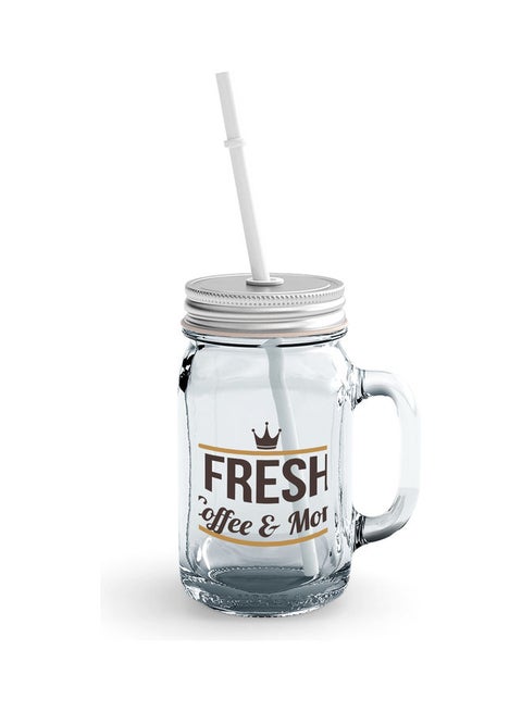 Fresh And More Theme Printed Mason Jar Clear